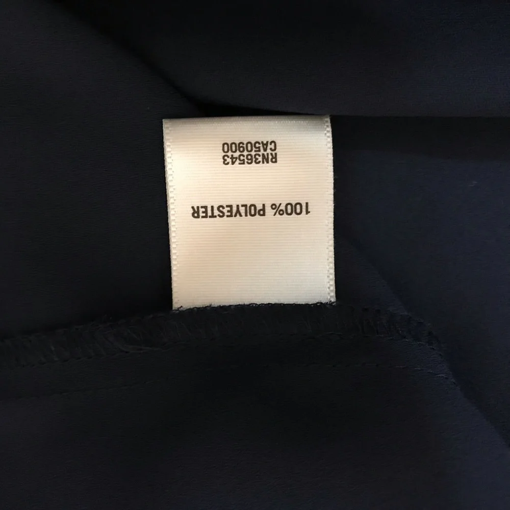 NWT VAN HEUSEN Navy Blue Sleeveless Blouse SIZE L - Picture 6 of 6